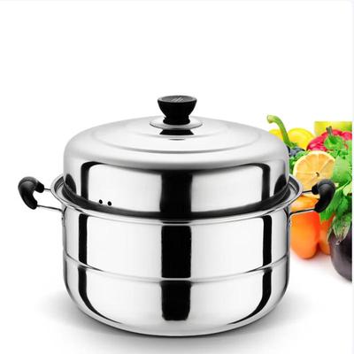 TETENG Stainless Steel Double-Layer Steamer Pot
