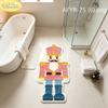 Snowman Building Blocks Christmas Tree Carpet Cartoon Anti Slip Floor Mat Bedroom Living Room Home Decoration
