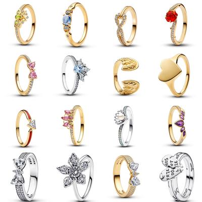 Nuevo Anillo de Plata de Ley 925 Mariposa Brillante Anillo Audaz Para Mujeres Fiesta de Boda Joyería Fina