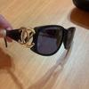 Used CHANEL Vintage Sunglasses Coco Mark Black