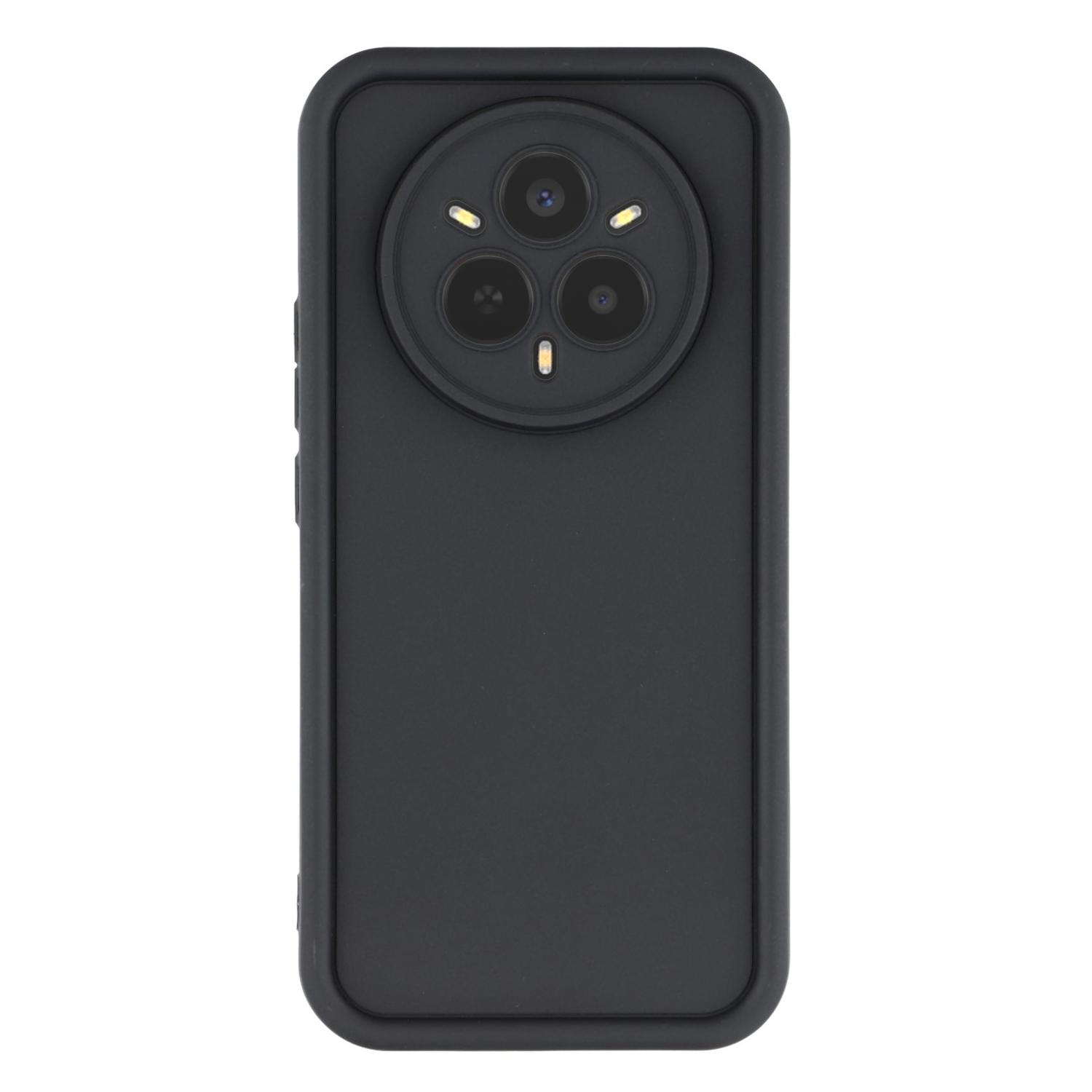 

For Realme 14 Pro 5G Case Grooved Design TPU Anti Slip Phone Cover Black