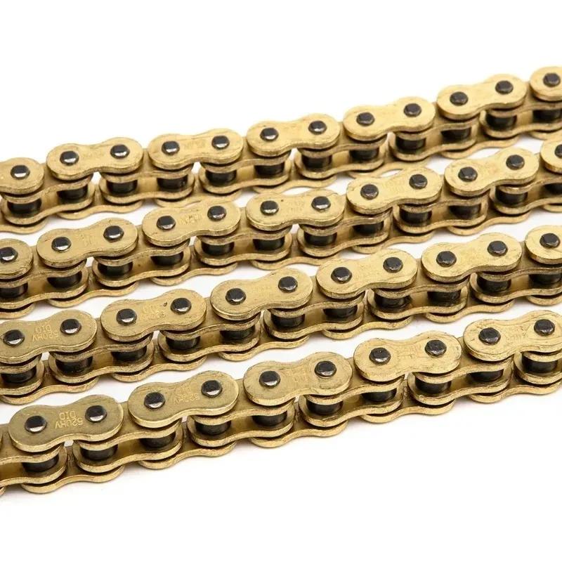 Motorcycle Chain 520 Chains 120 Links for Yamaha Kawasaki Suzuki for ATV for Dirt Bike High Quality DID O-Ring.