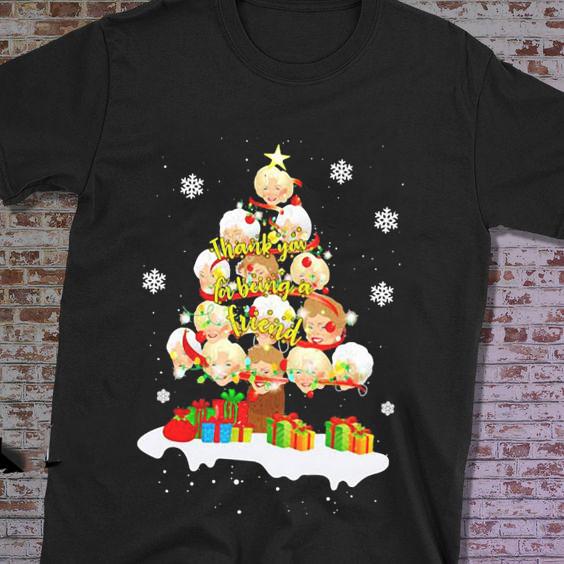 Christmas tree golden girls thank you for being a friend shirt Unisex T-Shirt XXXL