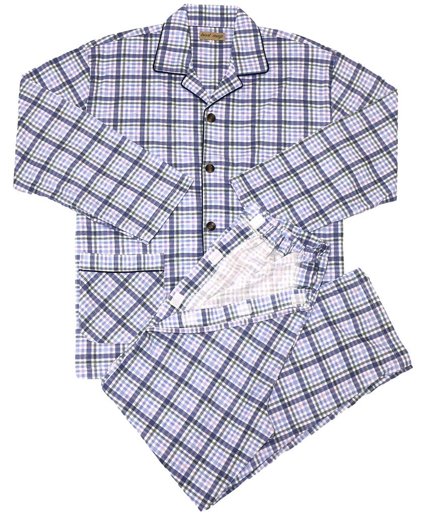 Trust Map for Nursing Care Changing of Clothing for Bedridden Hospital and Patients Undergoing IV Men's Year-Round Pajamas, Semi-Open, [Supports