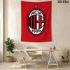 Ac Milan Crest Emblem Threepiece Set 1 Duvet Cover 2 Pillowcase Without Core Soft And Comfortable Christmas Birthday Gift