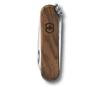 VICTORINOX Classic SD Wood Schweizer Taschenmesser Multifunktionsmesser Outdoor Camping Schere mit Schlitzschraubendreher Ausgestattet mit Nagelfeile Schweizer