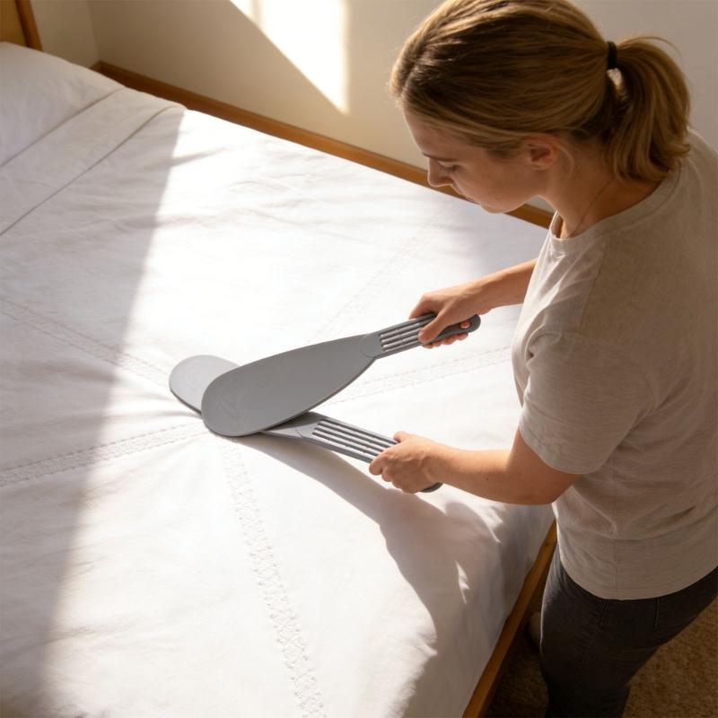 2 Pack Extra Long Bed Sheet Tucker Bed Maker Easy Bed Making Tool Mattress Lifter Wedge for Changing Sheets Helper