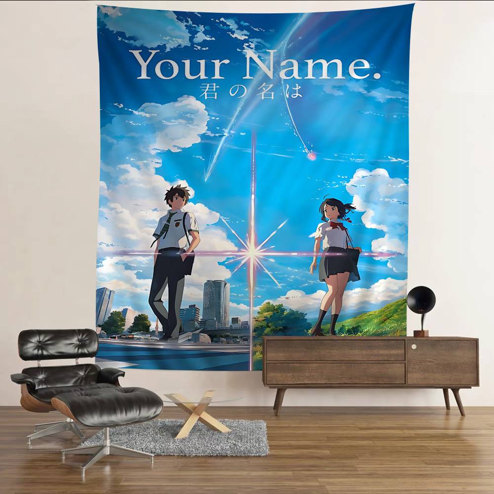 Anime Y-Your N-Name Cartoon Tapestry Wall Hanging Decoration Household Home Decor