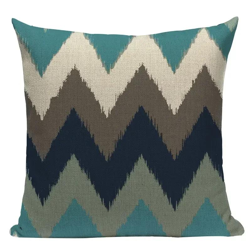 Colorful Modern Geometric Patterns Double-sided Printed Pillow Cover Short Plush Suitable Living Rooms Sofas Throw Cushion Cover