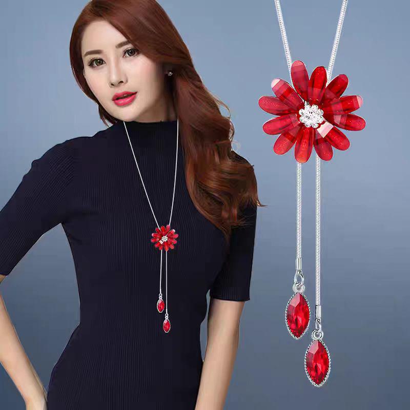 Elegante Quasten-Pulloverkette für Damen - Vielseitiges, hochwertiges europäisches und amerikanisches Design für Herbst/Winter-Mode