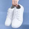 Oiaano Wide Toe Barefoot Woman White Sneaker Man Leather Shoes Unisex Minimalist Breathable Comfort Outdoor Running Working