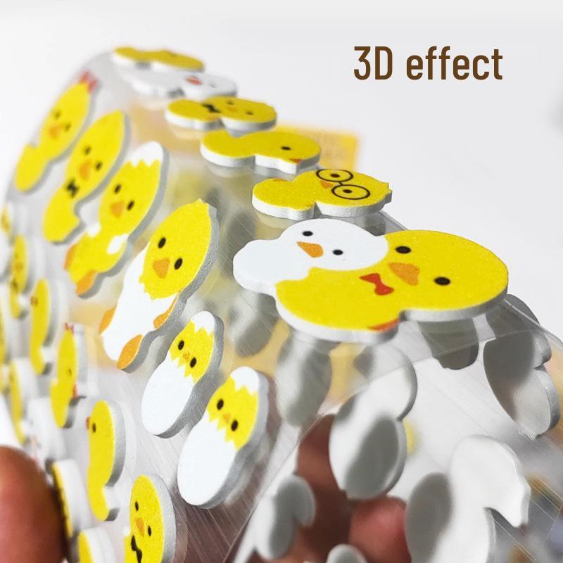 Rainbow Smiley Face 3D EVA Stickers - DIY Holiday Decor & Kids' Rewards