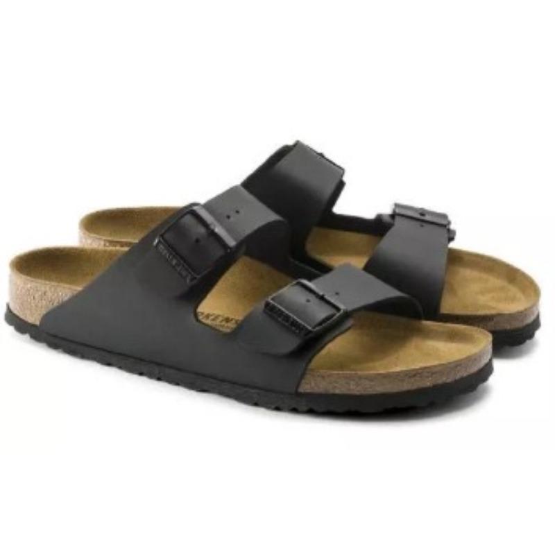 Cork sandals wish flat comfortable large size beach shoes slippers women