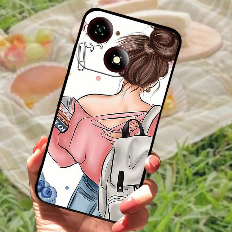 Für ZTE Blade A35E /A35/A55 Hülle Mode Cartoon Weiches Silikon Handy Rückseite Für ZTE A35E Stoßfeste Hülle A35 E A 35 Schale