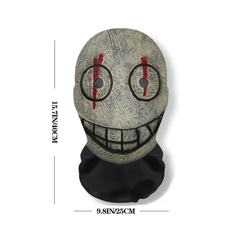 3D Tištěná Maska se Vzorem Lebky Halloweenská Párty Zábavné Cosplay Rekvizity Celý Obličej Elastická Síťovina Prodyšné Masky Kukla Pokrývky Hlavy