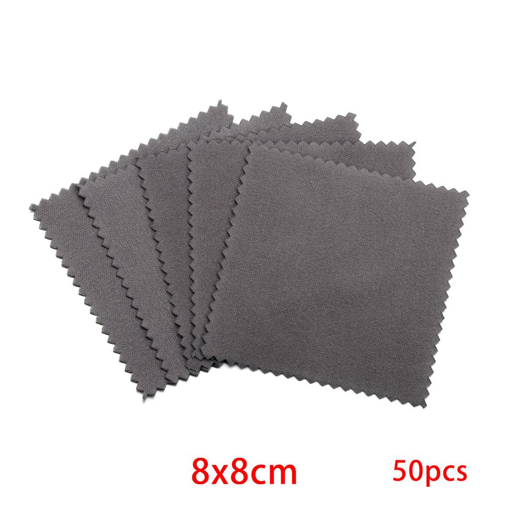 10-50pcs Polish Polishing Cloth Silver Color Cleaning  Polishing Cloth Soft Clean Wipe Wiping Cloth For Silver Gold Jewelry Tool