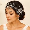Sparkling Flower Hair Comb Rhinestone Headpiece Elegant Bridal Headband  Girls