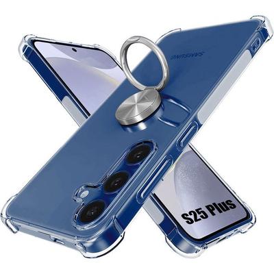 Case for Samsung Galaxy S25 Plus (Galaxy S25+) Protection with Silver Ring - BOOLING
