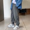Boys Fleece Lined Solid Color Casual Sports Long Pants For Autumn Winter