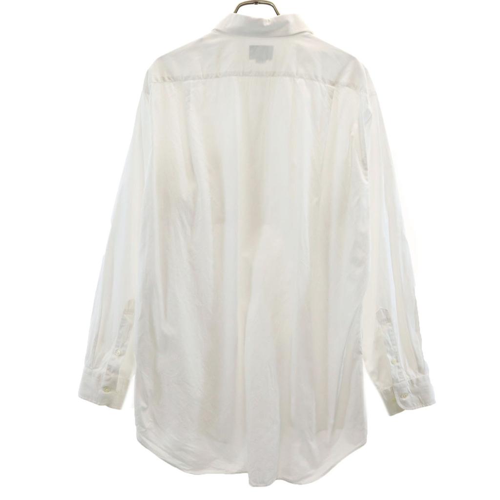 Lanvin Made In Japan Long Sleeve Shirt 43-86 White Men's Used