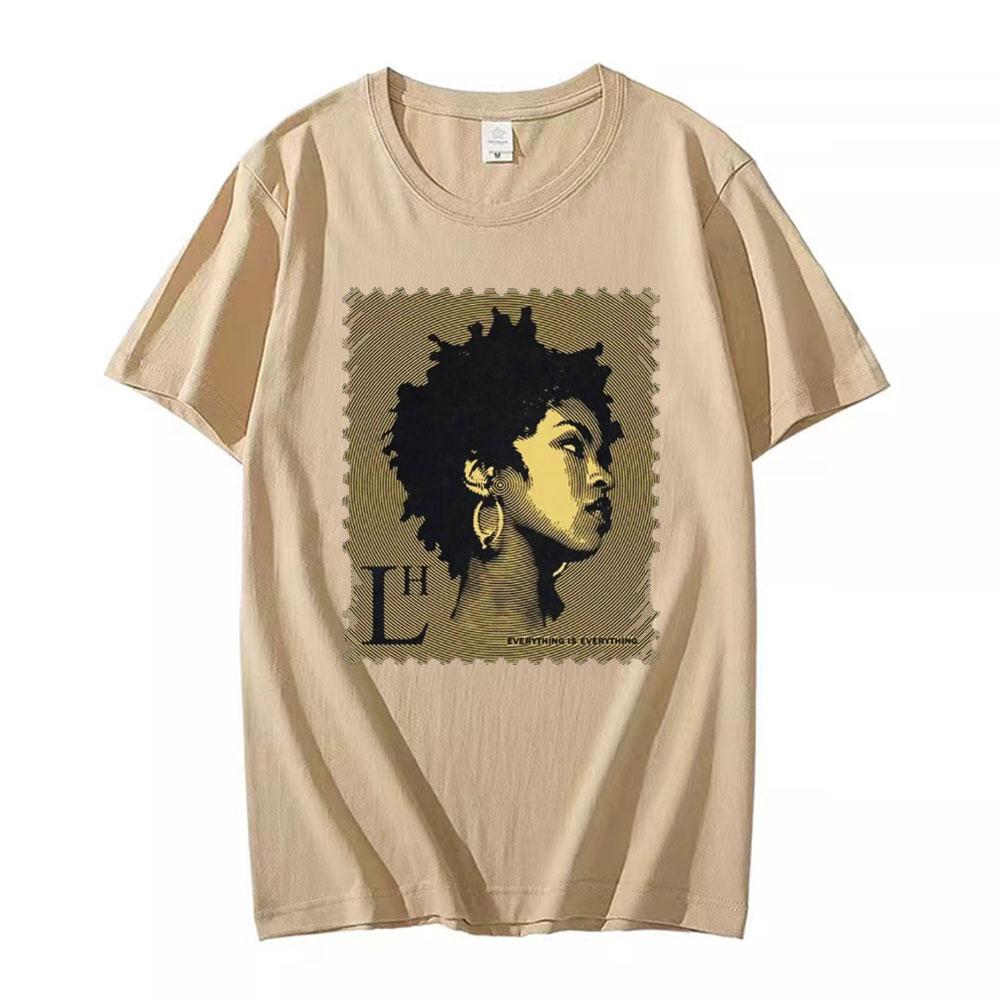 Rapper Lauryn Hill Music Album Graphic TShirt Unisexs Womens Vintage Casual Short Sleeve T Shirt Fashion Hip Hop Rock Streetwear