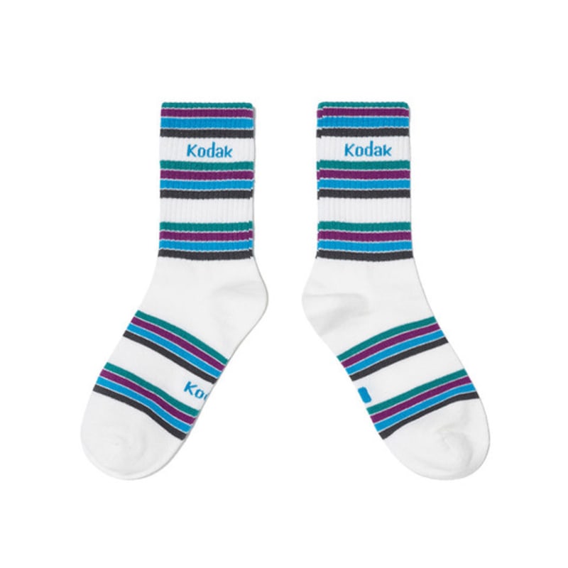 KODAK Apparel Striped Socks PURPLE