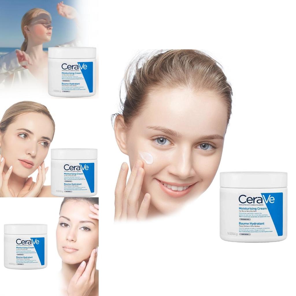 Cerave Hydrating Moisturizing Cream For All Skin Types Lightweight And Nourishing Formula