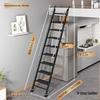 JINGGENG Household Aluminum Alloy Telescopic Attic Ladder