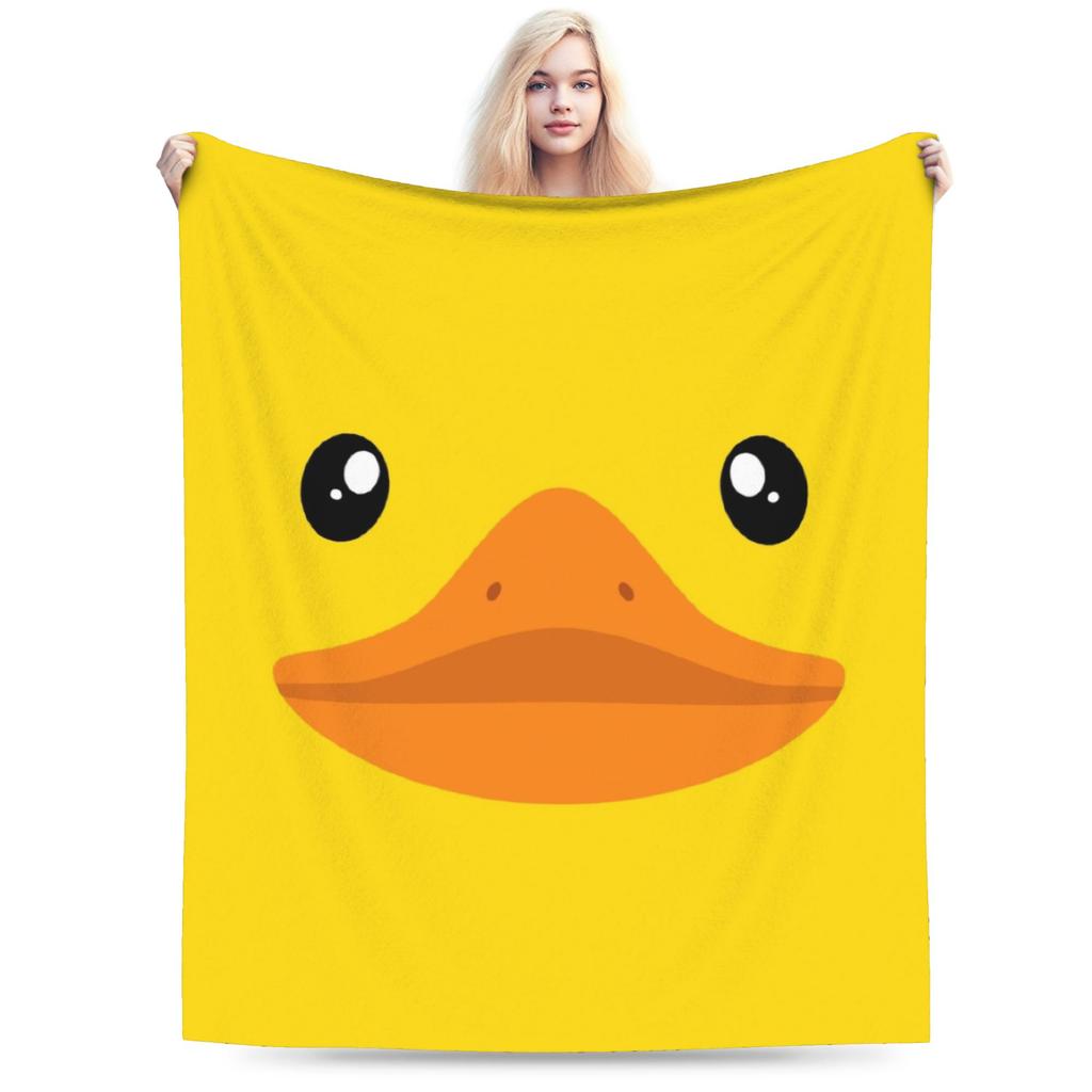 Duck Face Blankets Fleece Warm Throw Blanket For Car Sofa Couch Bed Rug