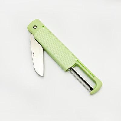 ZISIZ 2-in-1 Edelstahl Klapp-Sparschäler und Obstmesser