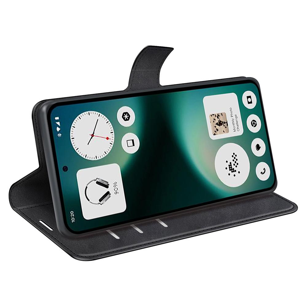 For Nothing Phone (3a) Lite 5G Stand Case Anti-Scratch Calf Texture Leather Phone Cover