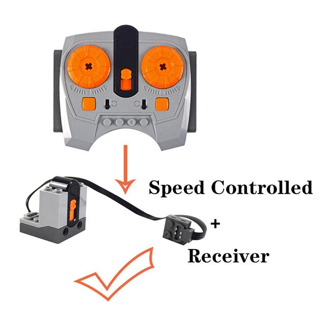 Train Accessories Technical Parts Fence Motor Multi Power Functions Tool Train Motor 57999 92340 PF Model High-tech Blocks