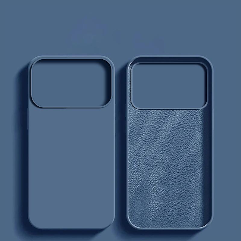 Liquid Silicone Phone Case For For Iphone 17 1 14 13 16 Pro Max Shockproof Protective Cases For For Iphone17 16 Pro Max Soft Back Cover