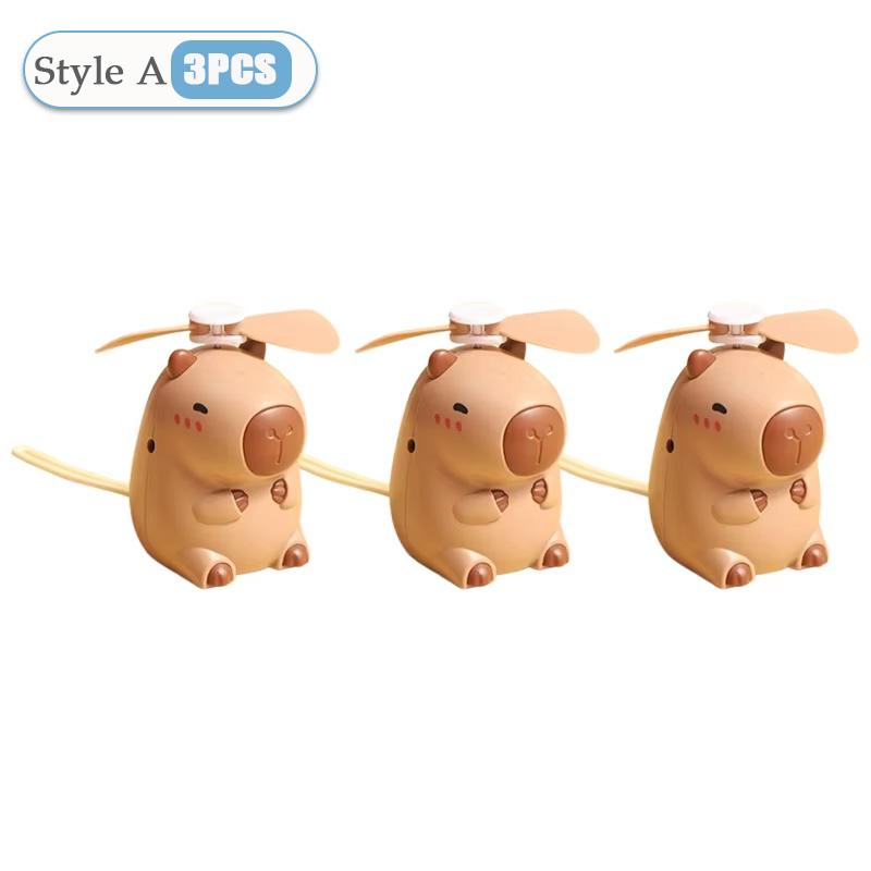 Create Cute Desktop Indoor Small Fan Hot Selling Cartoon New Practical Usb Rechargeable Handheld Fan Cool Office Gift Fan