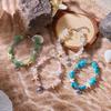 Bohemian Crystal Natural Stone Shell Bracelet Painted Shell Starfish Anklet Beaded Bracelet For Women Beach Jewelry Gifts
