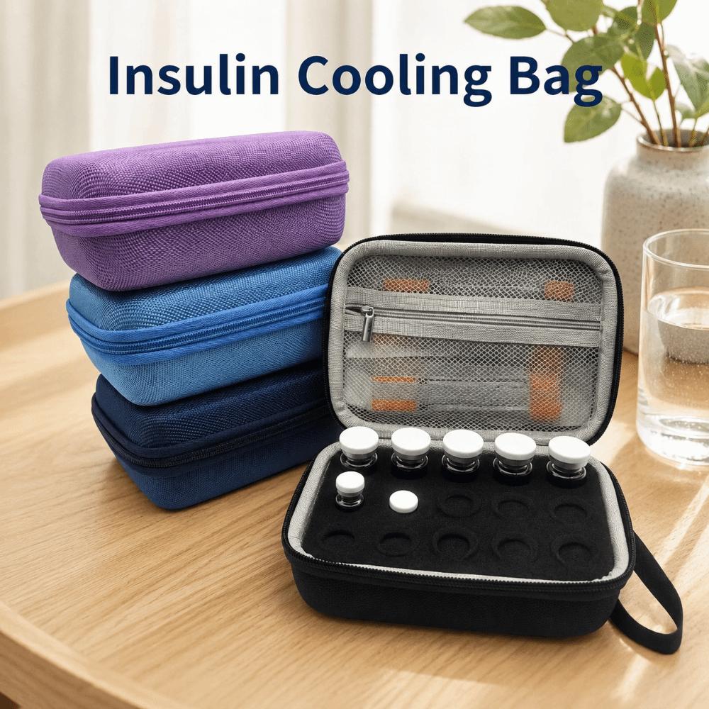 3-10ml Insulin Vial Protector 15 Slots Insulin Organizer Essential Oils Carrying Box for Home