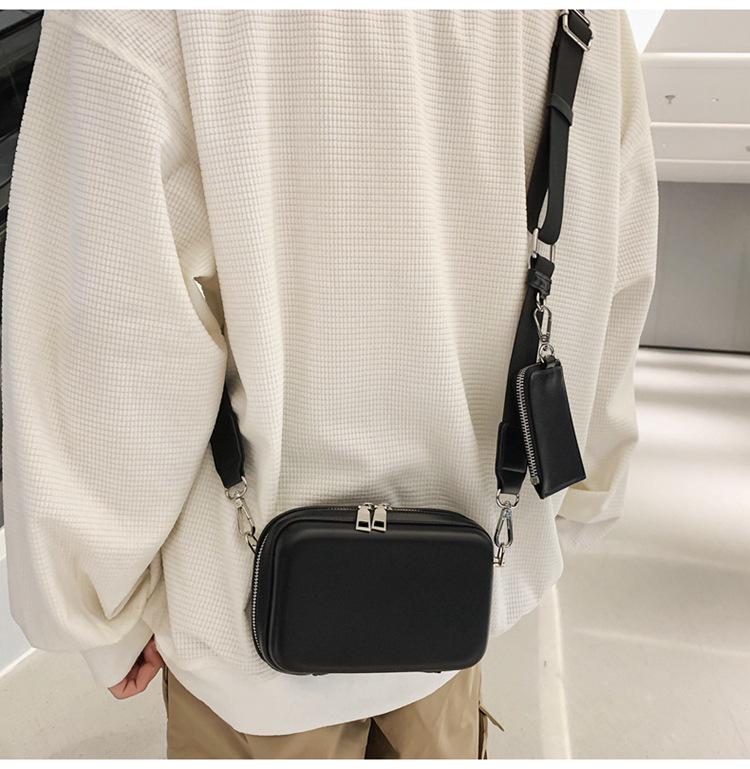 Women's Summer High-End Korean Style Versatile Crossbody Shoulder Bag, Men's Small Square Bag