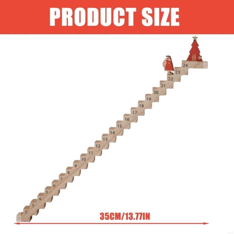 Santa Climbing Staircase Advents Calendar 2025 Christmas Countdowns Decors X3UC