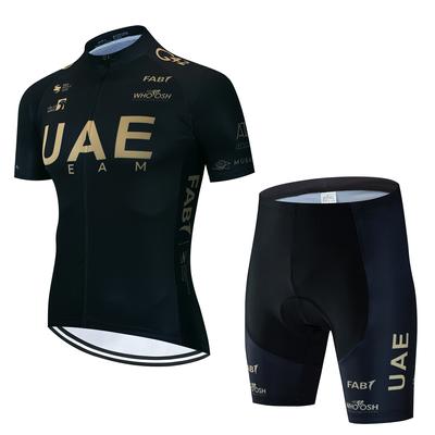 Fahrrad Mtb Herren Outfit Set Trikot VAE Kleidung 2025 Sommer Mann Pro Team Trägerhose Komplett Hose Gel Fahrradtrikots Kleidung Shorts