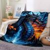 1pc Dragon Fantasy Artwork Blanket Lightweight Blanket Throw Blanket For Sofa, Bed, Travel, Camping, Livingroom, Office, Couch, Chair yy251010004