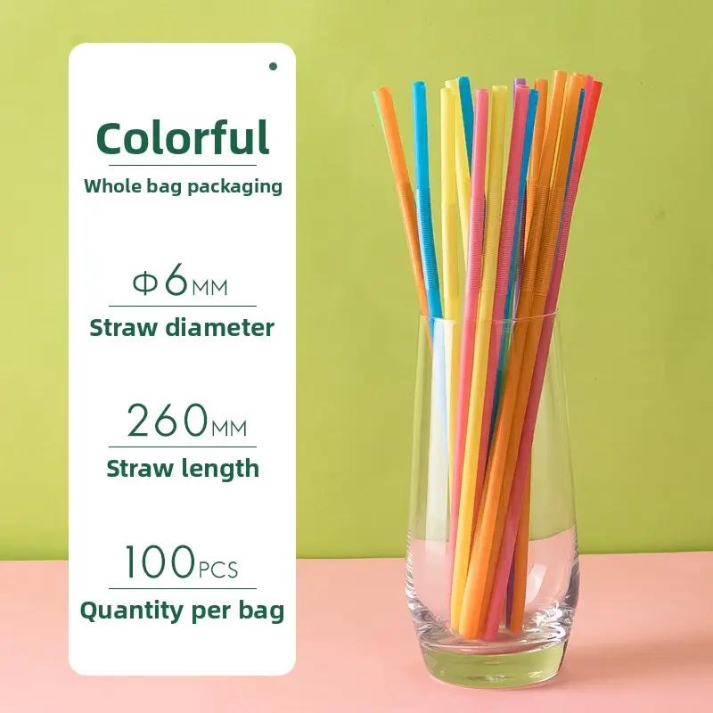 

Artistic Flexible Disposable Sts Juice Drink aped Long 26cm Creative 100pcs Plastic Cups Water Bottles
