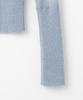 MILLO WOMEN Sheer Deep V-Neck Knit [Ash Blue]