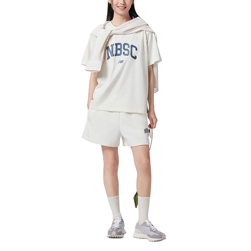 New Balance T Shirt Women's White AWT42313-CIC