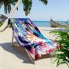 Superhero Clash: Epic Battle Unleashed Beach Towel Portable for Travel Beach Absorbent Bath Towel Swim Seaside Comfort Printing Fashion