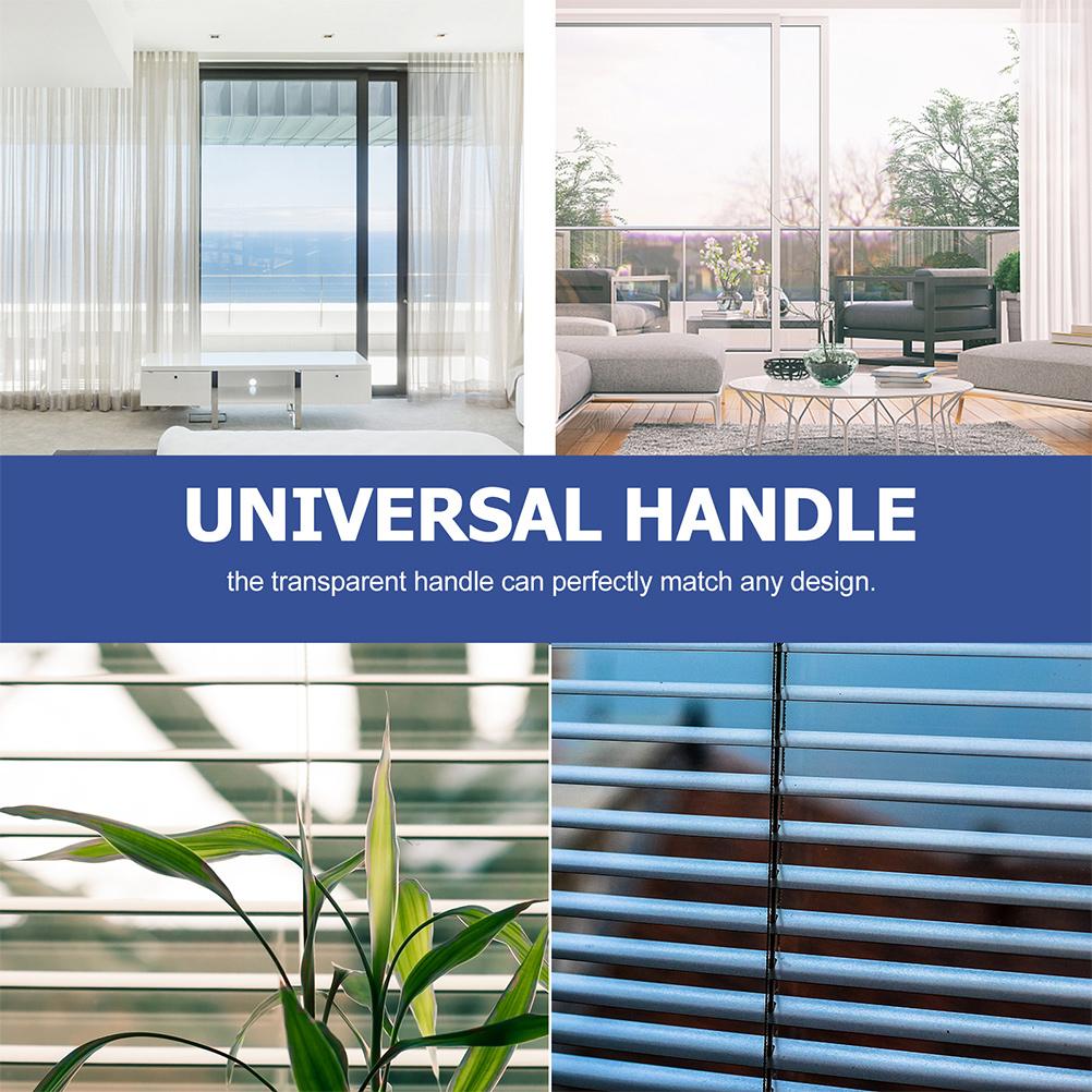 10 peças haste de persiana veneziana sem ferramentas varinha com gancho persianas alça de plástico vertical