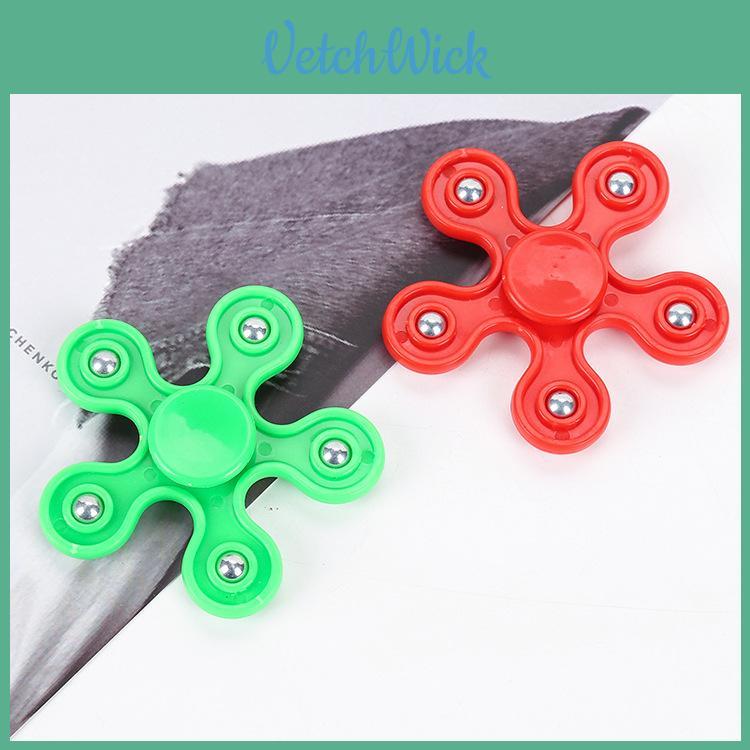 Fivestar Finger Spinner Giroscopio in Plastica con Cuscinetti a Spirale per Sollievo dallo Stress e Concentrazione