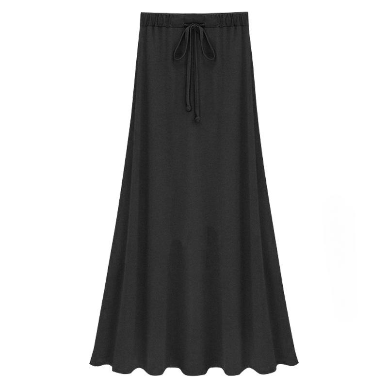 

Юбка с разрезом для женщин летняя длинная юбка 200 катти новая модальные бретели А-силуэтная юбка облегающая длинная юбка юбка 6XL