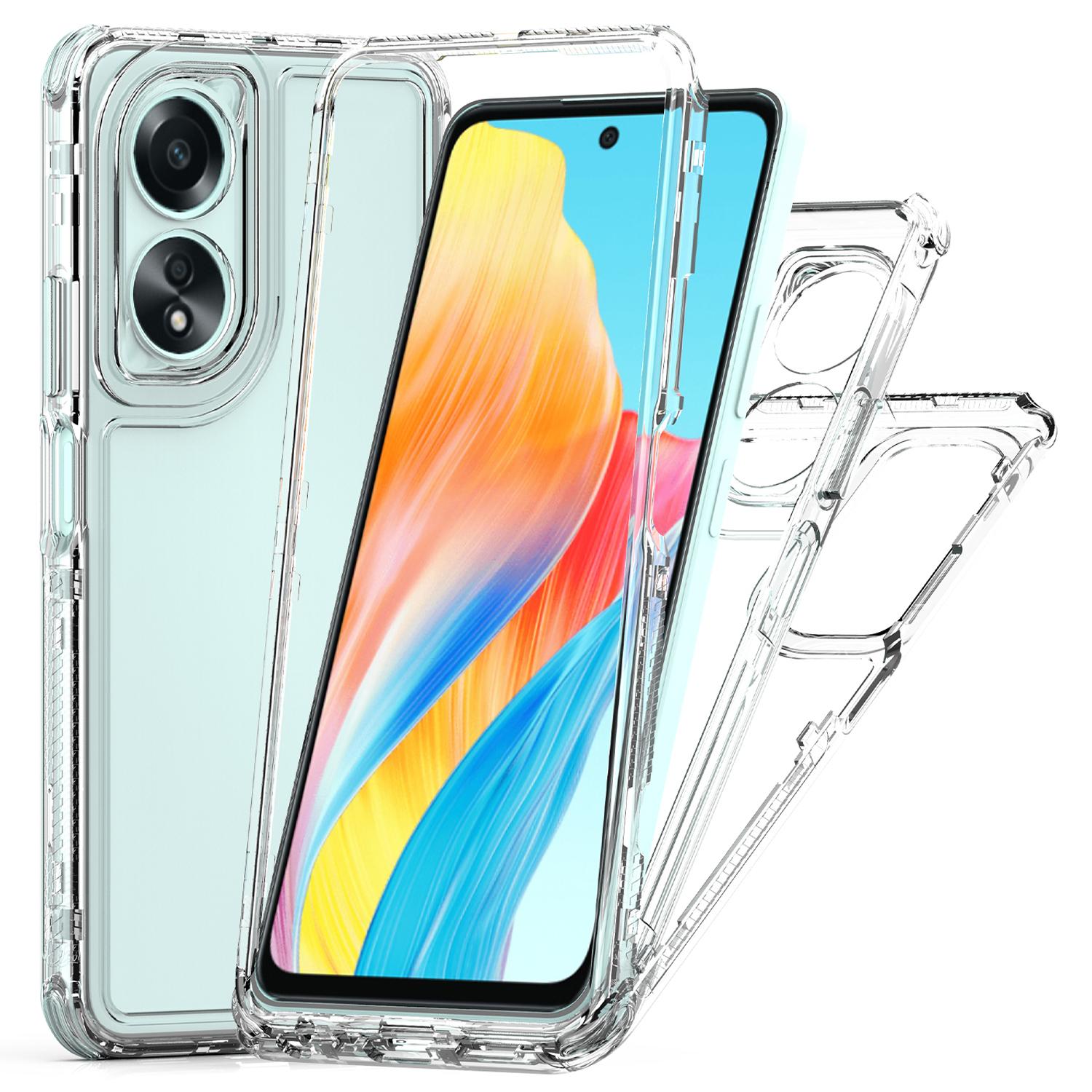 

For Oppo A58 4G Case Acrylic+TPU High Transparency Phone Cover A