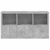 Vidaxl Szafka Z Oświetleniem Led, Szarość Betonu, 181,5X37X100 Cm