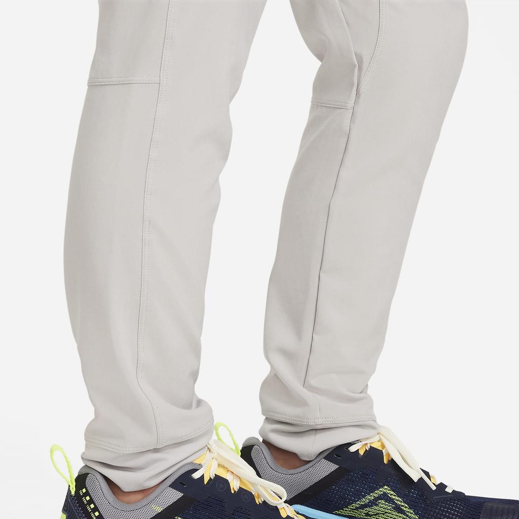 Nike Kids Letter Print Cuffed Knit Sports Pants Kids Bottoms Light-Gray FQ0706-012